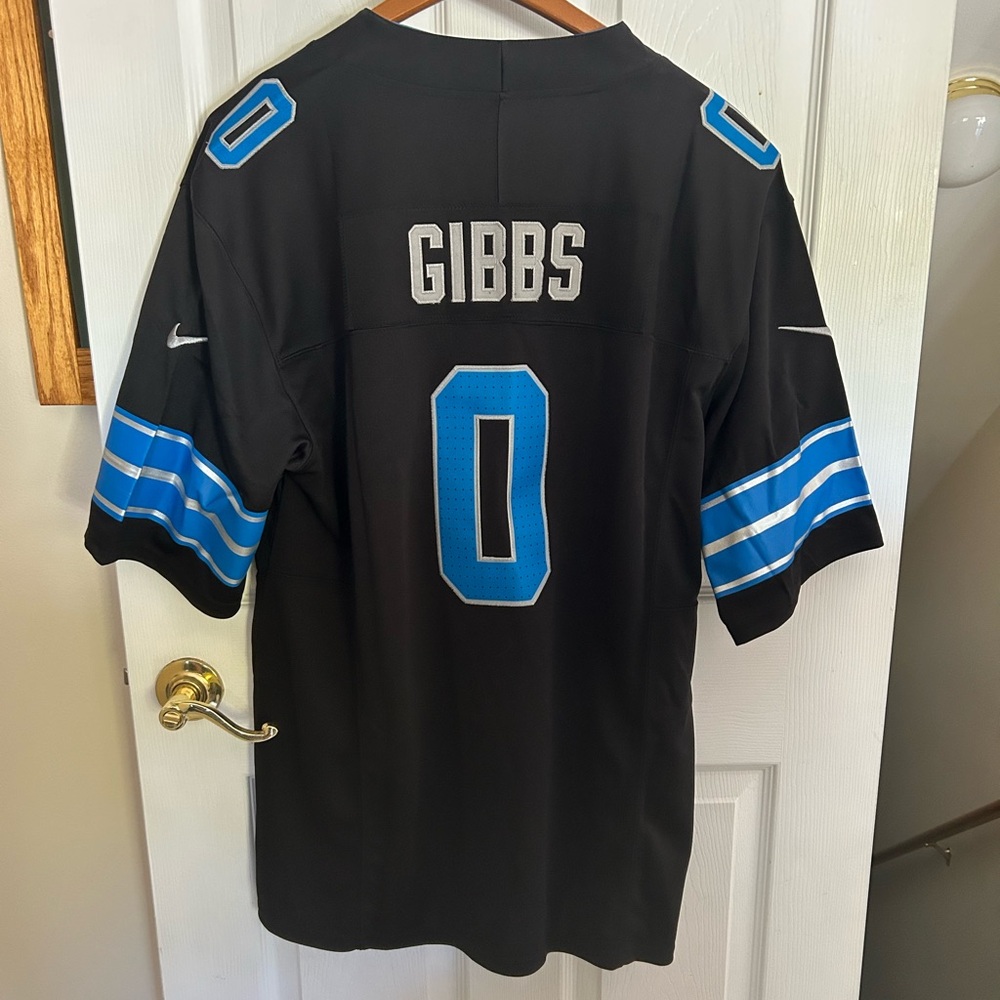 NFL Black Sports Jersey Detroit Lions